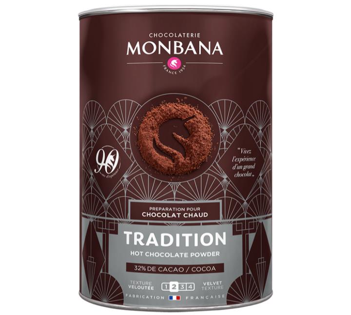 Monbana Tradition Salon De Thé Chocolate Powder 1000g - Trinkschokolade