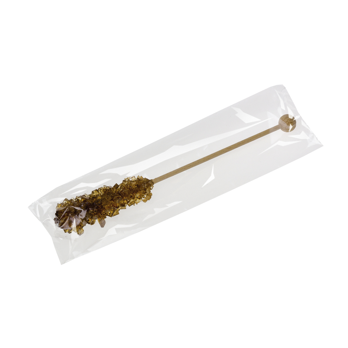 Kandissticks 17cm, braun, einzeln cellophaniert
