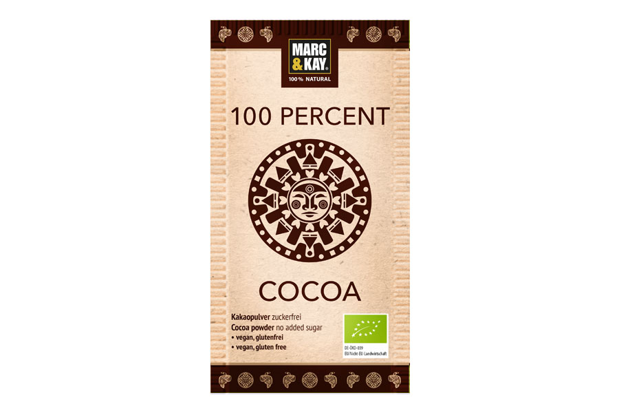 Marc & Kay Bio Trinkschokolade 100 Percent Cocoa 20g - PROBIERPACKUNG