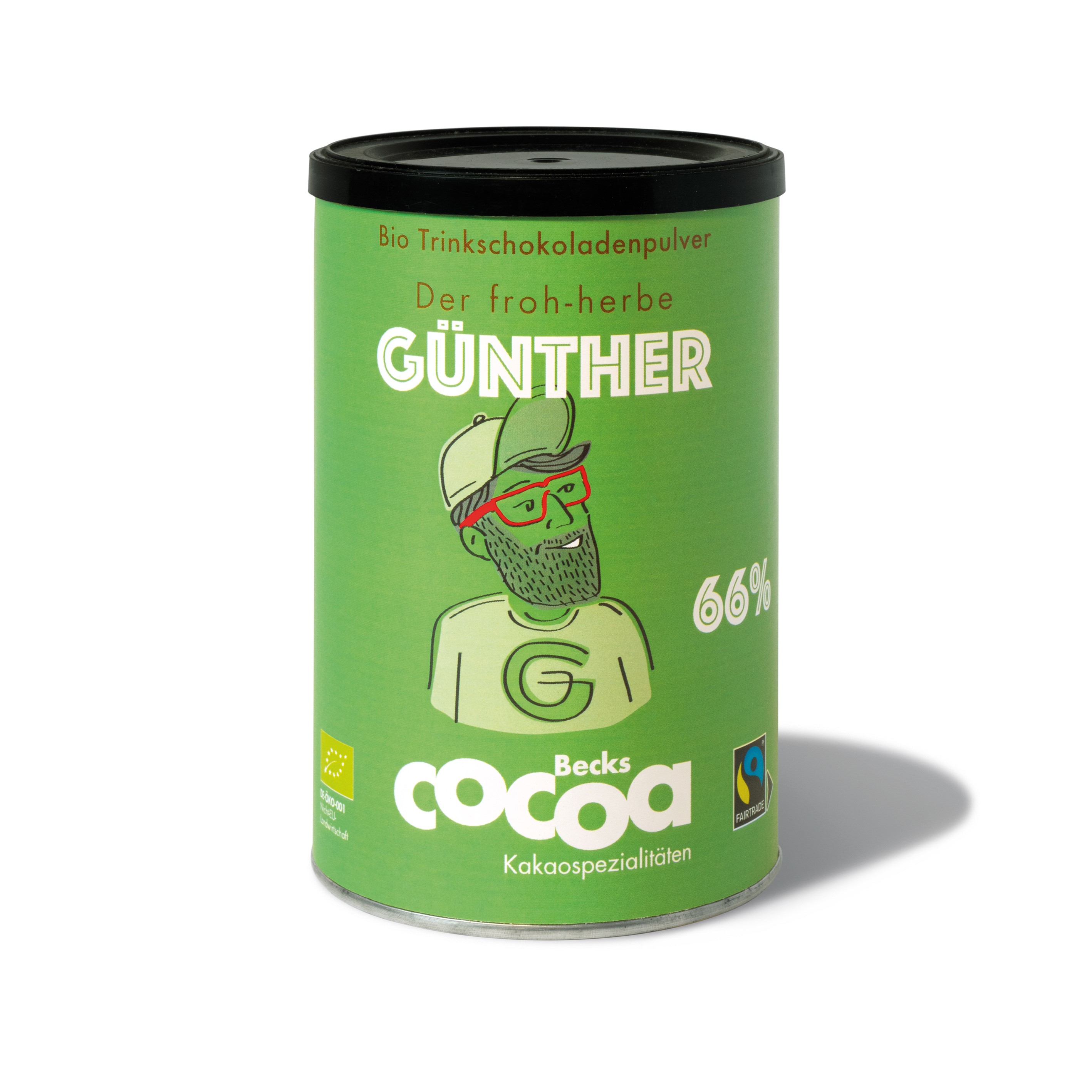 Becks Cocoa Trinkschokolade"Günther" BIO (Kakao 66%) - 300g Dose
