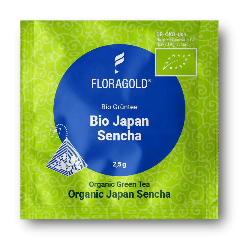 Bio Japan Sencha Grüner Tee 100 Pyramiden Teebeutel