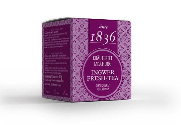 Kräutermischung Ingwer fresh Tee  - 15 Pyramidenbeutel