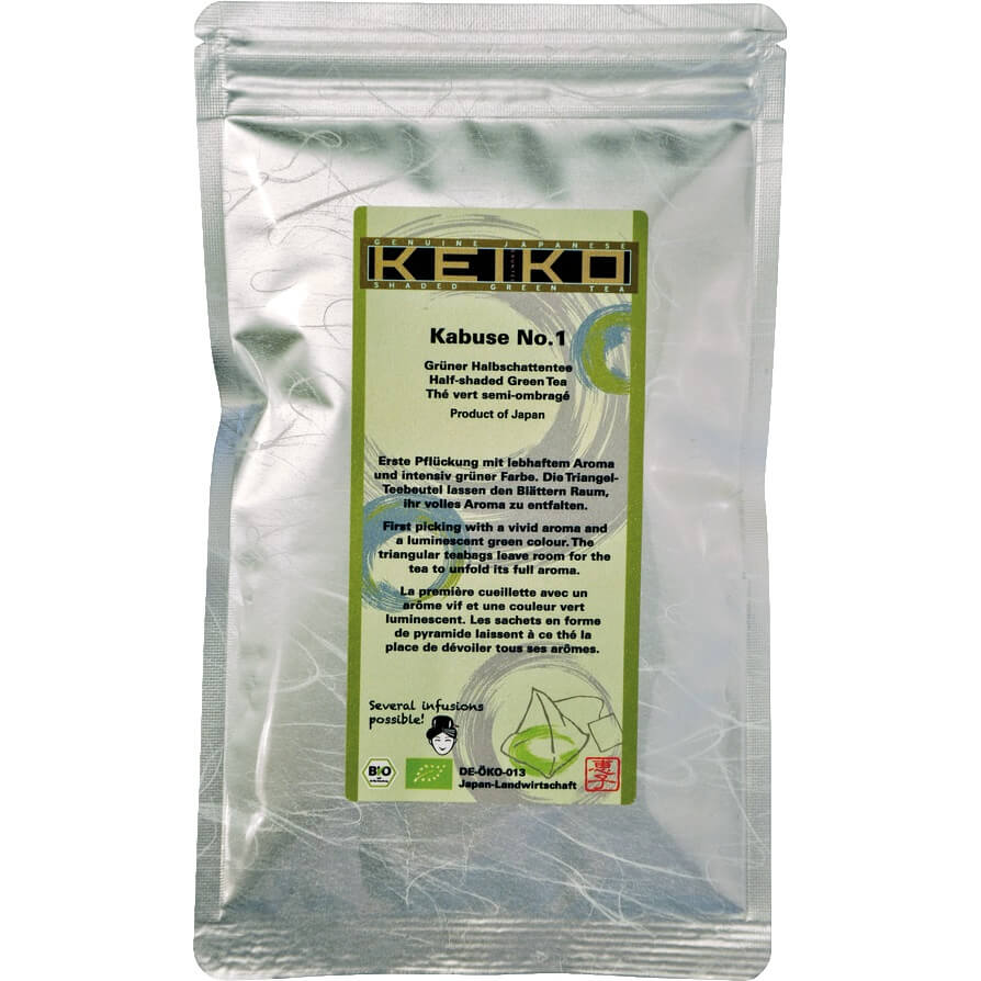 Keiko Bio Kabuse No.1 - 16 Pyramidenbeutel a 3g - Grüner Tee