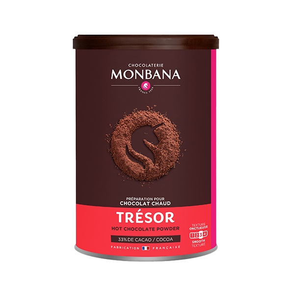 Tresor Hot Chocolate Powder Monbana Trinkschokolade 250g