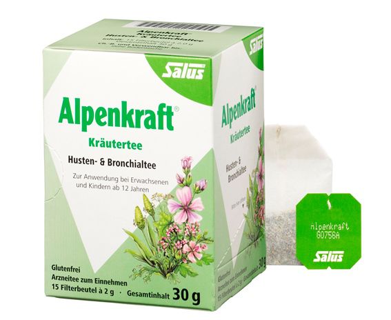 Salus Alpenkraft® Kräutertee Husten- und Bronchialtee - Arznei Tee - 