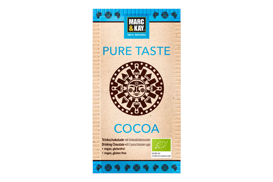 Marc & Kay Bio Trinkschokolade PURE TASTE 25g - PROBIERPACKUNG