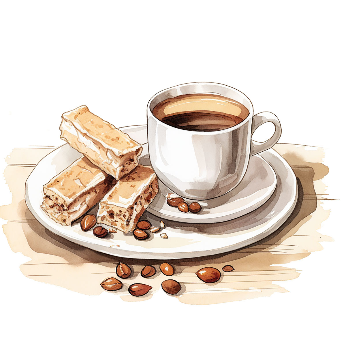 Französisch Nougat Kaffee, aromatisiert - 250g Kaffee gemahlen