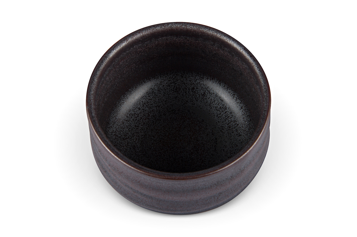 Matcha-Schale 400ml schwarz-grau Geschenkbox