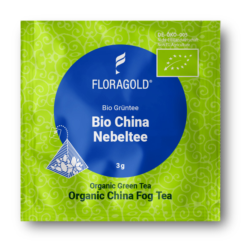 Bio China Nebeltee 100 Pyramiden Teebeutel Grüner Tee