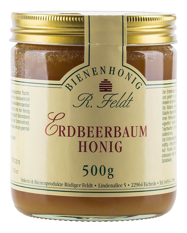 Erdbeerbaum Honig 500g
