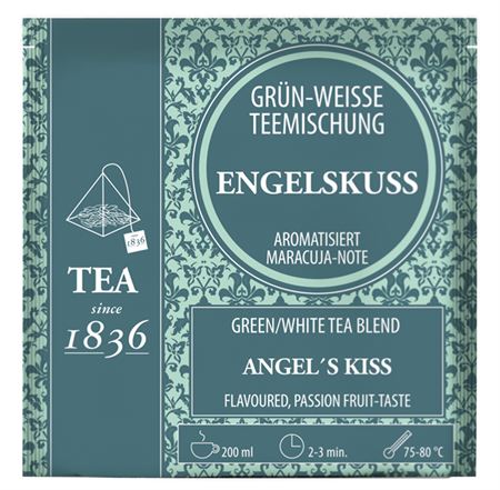 Weiß-/Grüntee Engelskuss aromatisiert 50 Pyramidenbeutel im Sachet à 3 g