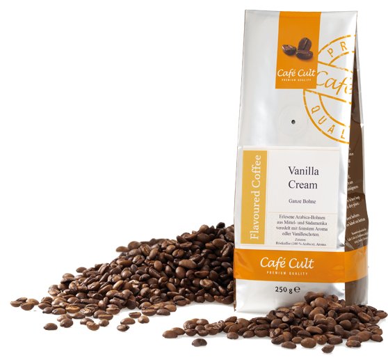 Kaffee "Vanilla Cream", ganze Bohne, aromatisiert