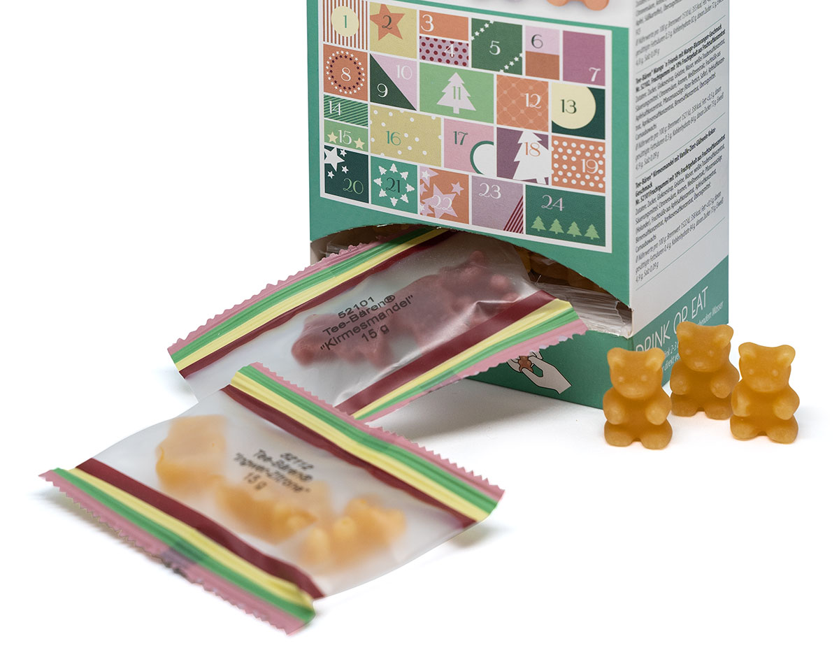Tee-Bären® Adventskalender grün