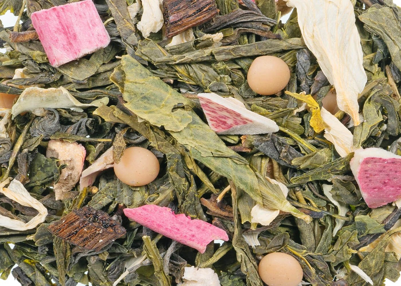 Rhabarber Karamell - Grüner Tee, aromatisiert