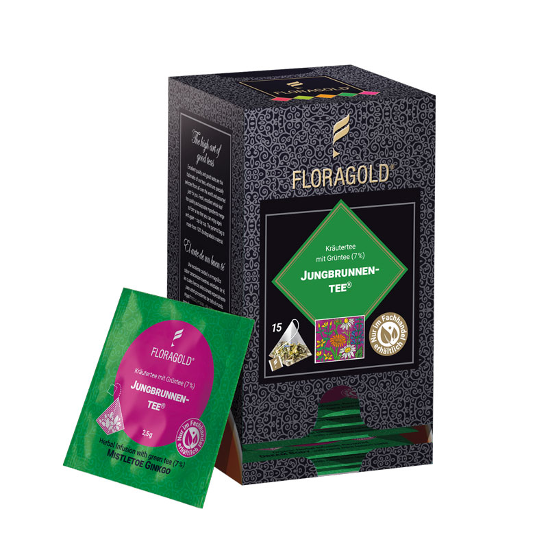 Jungbrunnentee Kräutertee 15 Pyramiden Teebeutel