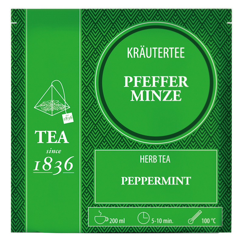 Pfefferminze ohne Zusatz von Aroma - 50 Pyramidenbeutel  a2g