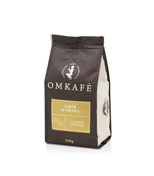 Omkafe Macinato Espresso - AMOR D'AROMA - gemahlen 250g