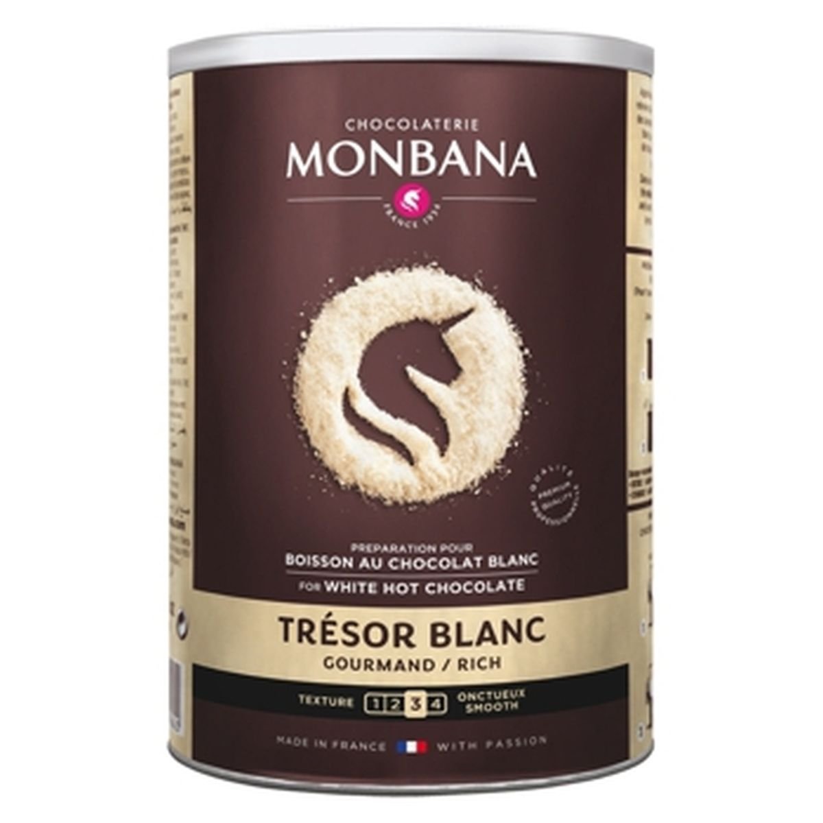 Tresor White Chocolate Powder Monbana 500g Trinkschokolade