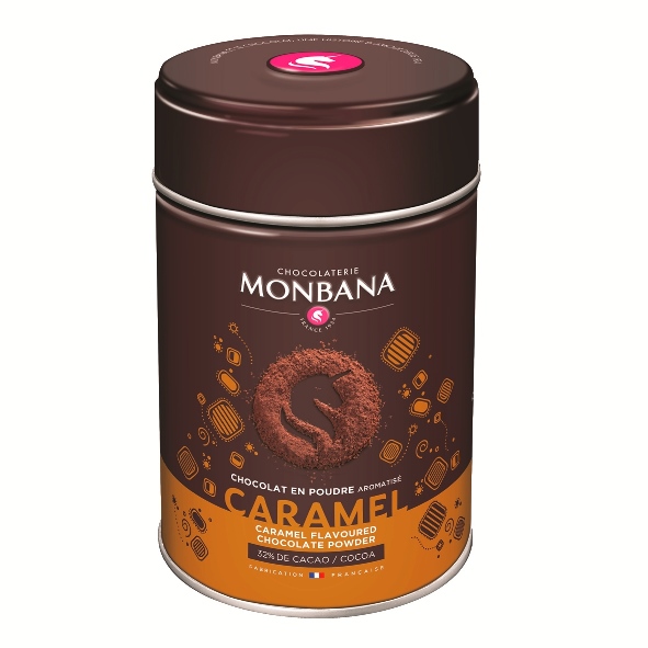 Flavoured Chocolate Powder Caramel Monbana Trinkschokolade