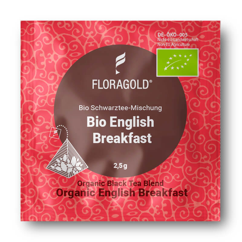 Bio English Breakfast, Schwarzer Tee 100 Pyramiden Teebeutel