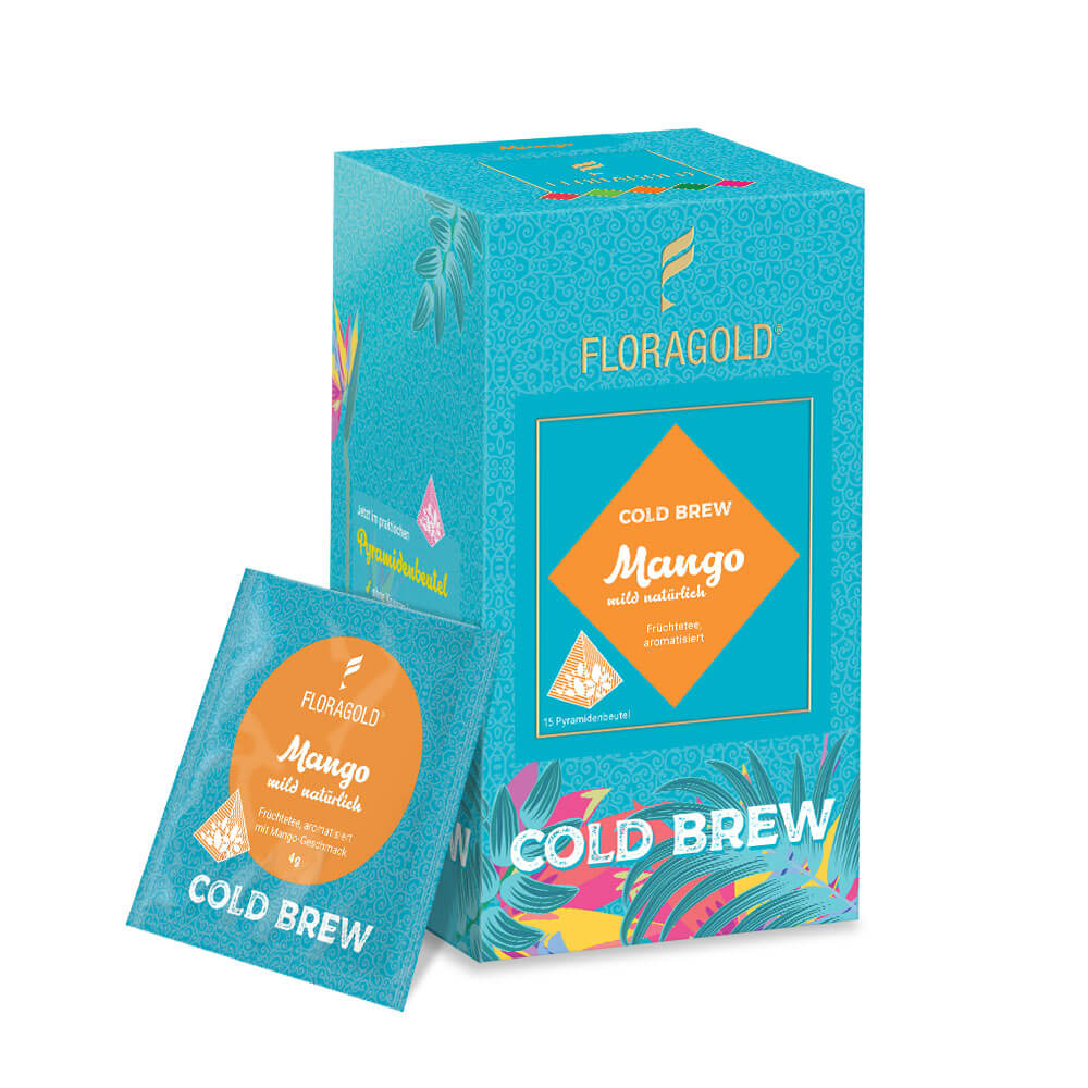 Cold Brew Mango natürlich - Früchtetee 15 Pyramidenbeutel