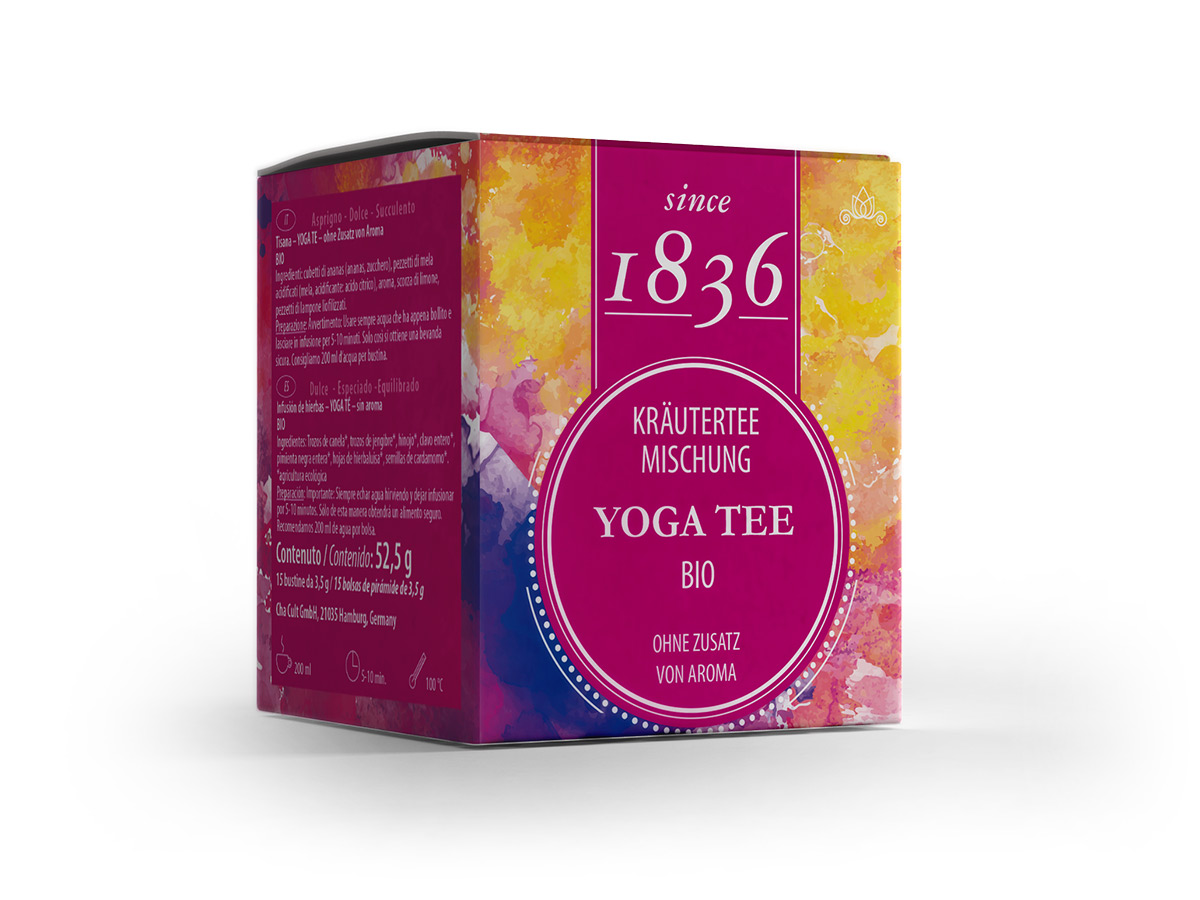 Kräuterteemischung k.b.A. YOGA TEE - 15 Pyramidenbeutel ohne Aromazusatz (D&B)