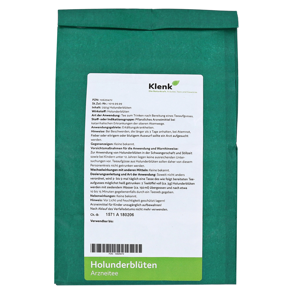 Holunderblüten Arzneitee - 250g - Klenk Naturkraft